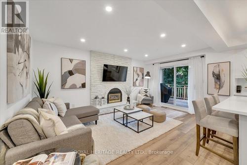 879 Sorrento Avenue, Oshawa, ON - Indoor Photo Showing Living Room With Fireplace