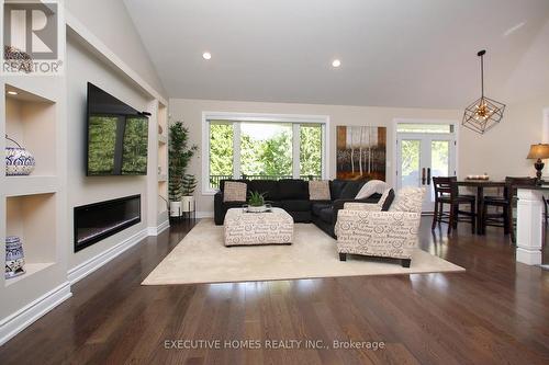 3693 Cochrane Street, Whitby, ON - Indoor Photo Showing Living Room With Fireplace