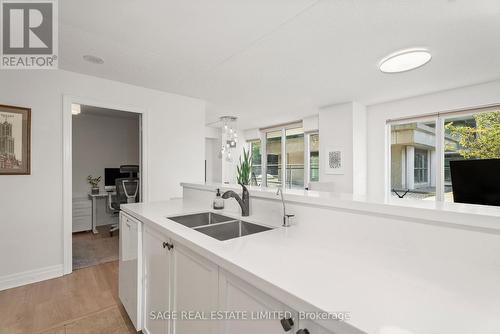 203 - 2119 Lake Shore Boulevard W, Toronto, ON - Indoor Photo Showing Kitchen With Double Sink