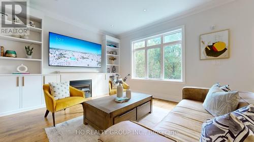 31 Faith Avenue, Toronto, ON - Indoor Photo Showing Living Room With Fireplace