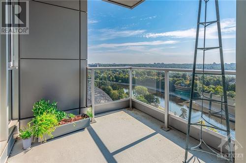 Balcony east/south vistas along the Canal and towards Ottawa South. Gas hook up - 1035 Bank Street Unit#1801, Ottawa, ON - Outdoor With Balcony With View With Exterior