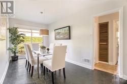 Dining with doorway to the kitchen and hall. In a major, could you move the kitchen here? - 