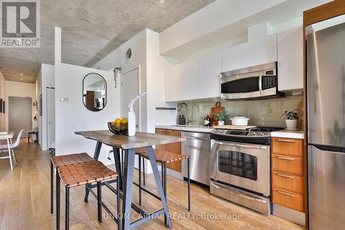 313 - 25 Stafford Street, Toronto, ON - Indoor Photo Showing Kitchen With Stainless Steel Kitchen