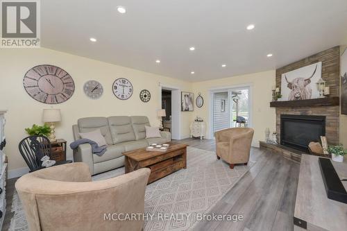 436139 4Th Line, Melancthon, ON - Indoor Photo Showing Living Room With Fireplace