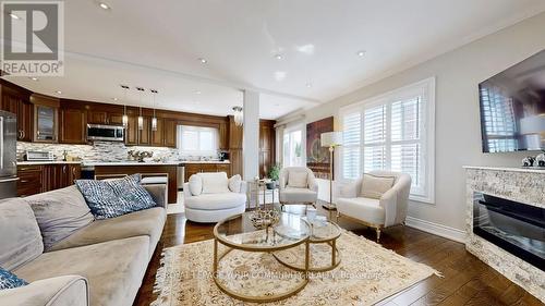 28 Preston Hill Crescent, Vaughan, ON - Indoor Photo Showing Living Room With Fireplace