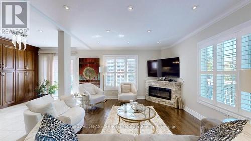 28 Preston Hill Crescent, Vaughan, ON - Indoor Photo Showing Living Room With Fireplace