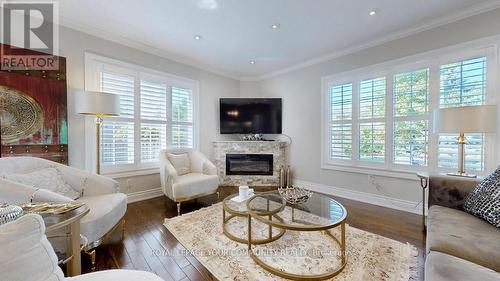 28 Preston Hill Crescent, Vaughan, ON - Indoor Photo Showing Living Room With Fireplace