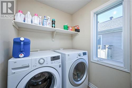 Main floor laundry with access to attached double garage. - 86 Sinclair Avenue, Carleton Place, ON - Indoor Photo Showing Laundry Room