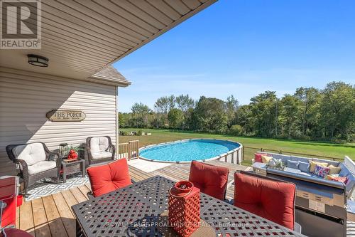 12887 County Rd 2, Cramahe (Colborne), ON - Outdoor With Above Ground Pool With Deck Patio Veranda With Exterior