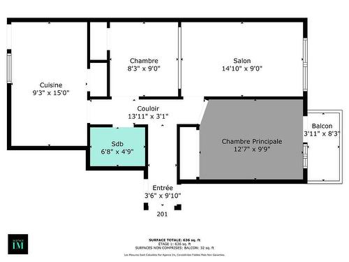 Plan (croquis) - 201-3810 Rue Rachel E., Montréal (Rosemont/La Petite-Patrie), QC - Other