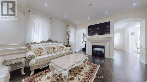 3196 Carding Mill Trail, Oakville, ON - Indoor Photo Showing Living Room With Fireplace