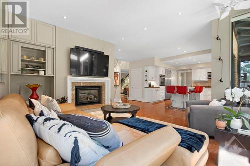 11 Chase Court, Ottawa, ON - Indoor Photo Showing Living Room With Fireplace