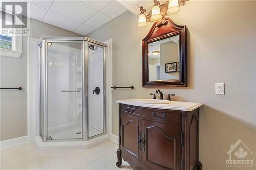 3 piece bath on lower level with heated floors - 165 Adrien Street, Clarence-Rockland, ON - Indoor Photo Showing Bathroom