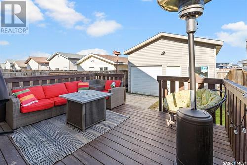 487 Blakeney Crescent, Saskatoon, SK - Outdoor With Deck Patio Veranda With Exterior