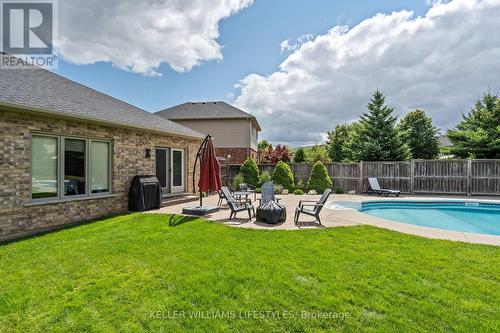 261 Meadowsweet Trail, London, ON - Outdoor With In Ground Pool With Deck Patio Veranda