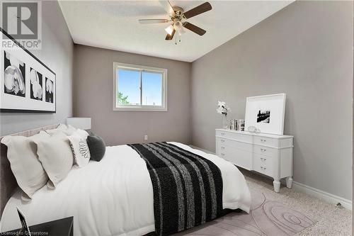 virtual staged - 30 Braemar Avenue Unit# 59, Caledonia, ON - Indoor Photo Showing Bedroom