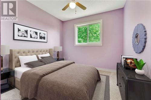 Virtual staged - 30 Braemar Avenue Unit# 59, Caledonia, ON - Indoor Photo Showing Bedroom