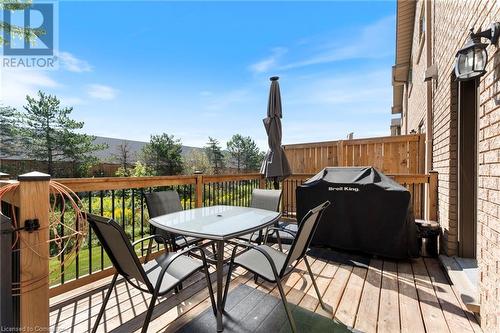 Watch the sunrise from your backyard patio - 30 Braemar Avenue Unit# 59, Caledonia, ON - Outdoor With Deck Patio Veranda With Exterior