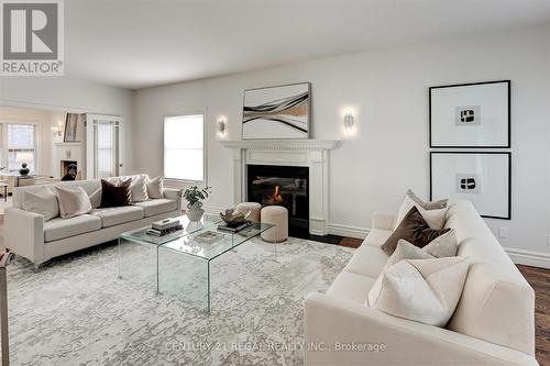 61 Eastglen Crescent, Toronto, ON - Indoor Photo Showing Living Room With Fireplace