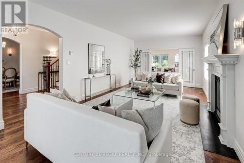 61 Eastglen Crescent, Toronto, ON - Indoor Photo Showing Living Room With Fireplace