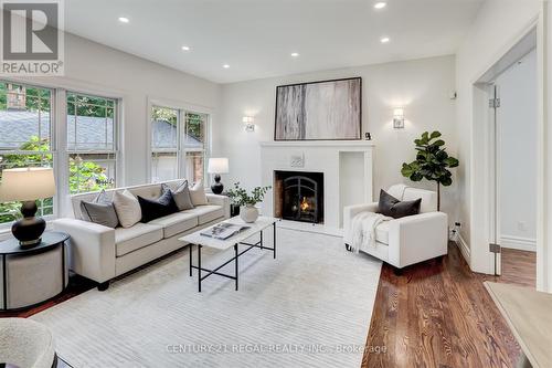 61 Eastglen Crescent, Toronto, ON - Indoor Photo Showing Living Room With Fireplace