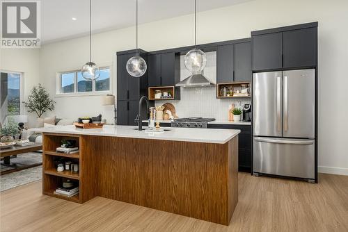 183 Sarsons Drive, Coldstream, BC - Indoor Photo Showing Kitchen With Upgraded Kitchen