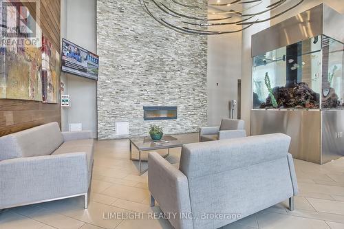 2208 - 2240 Lake Shore Boulevard W, Toronto (Mimico), ON - Indoor Photo Showing Living Room With Fireplace