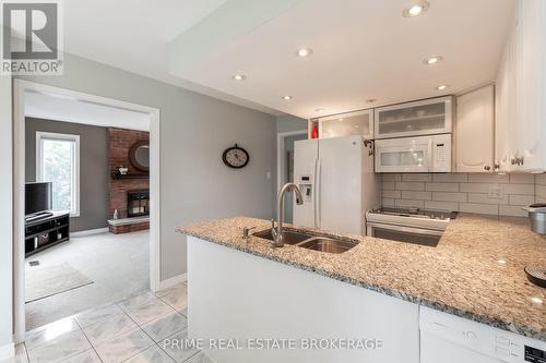 64 Walmer Gardens, London, ON - Indoor Photo Showing Kitchen With Double Sink With Upgraded Kitchen