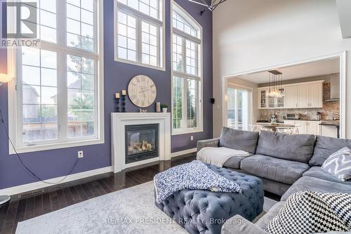 6 Cottonfield Circle, Caledon, ON - Indoor Photo Showing Living Room With Fireplace