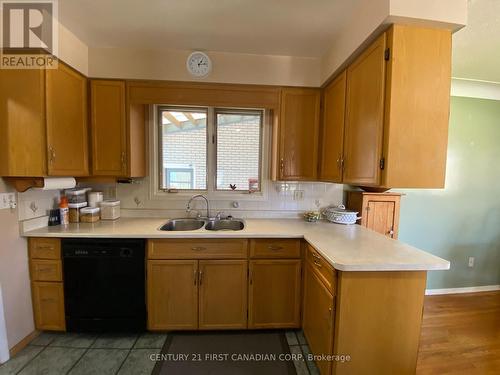 1081 Senate Court, Sarnia, ON - Indoor Photo Showing Kitchen With Double Sink