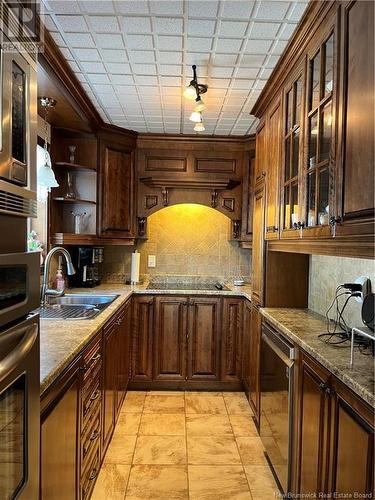 579 Principale Street, Petit-Rocher, NB - Indoor Photo Showing Kitchen With Double Sink