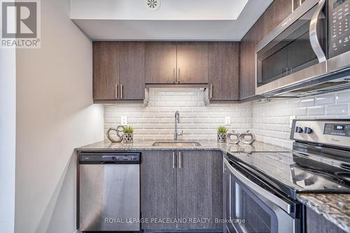 210 - 80 Orchird Place Drive E, Toronto, ON - Indoor Photo Showing Kitchen With Stainless Steel Kitchen With Upgraded Kitchen