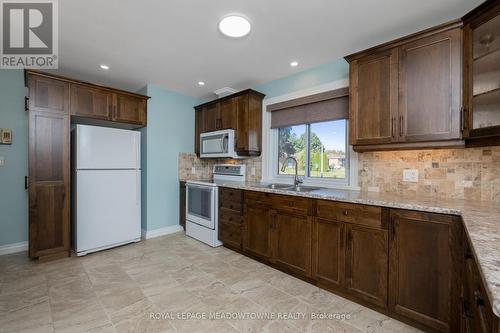 138 Elizabeth Drive, Halton Hills, ON - Indoor Photo Showing Kitchen With Double Sink