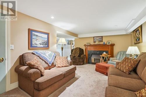 949 Dunsmure Road, Hamilton, ON - Indoor Photo Showing Living Room With Fireplace