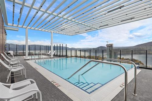 609-1488 Bertram Street, Kelowna, BC - Outdoor With In Ground Pool