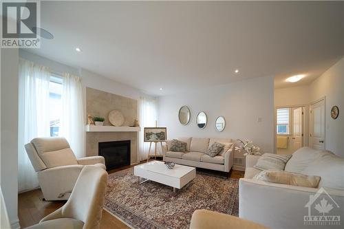 258 Mount Nebo Way, Ottawa, ON - Indoor Photo Showing Living Room With Fireplace