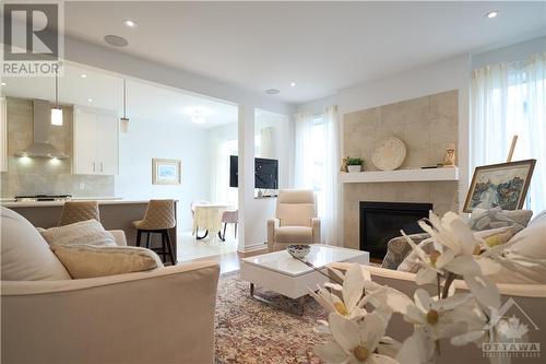 258 Mount Nebo Way, Ottawa, ON - Indoor Photo Showing Living Room With Fireplace