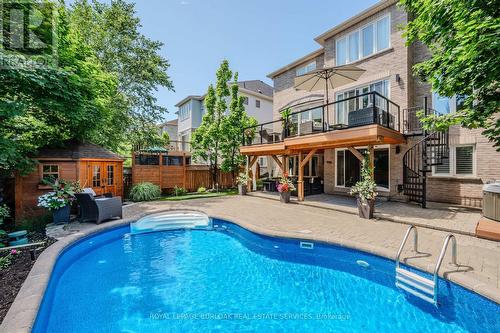 4206 Sarazen Drive, Burlington, ON - Outdoor With In Ground Pool With Deck Patio Veranda With Backyard