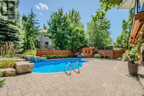 4206 Sarazen Drive, Burlington, ON - Outdoor With In Ground Pool With Backyard