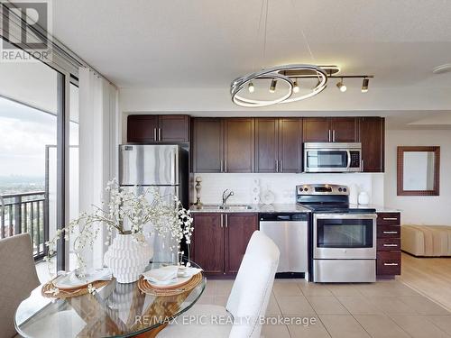 2207 - 830 Lawrence Avenue W, Toronto, ON - Indoor Photo Showing Kitchen With Stainless Steel Kitchen