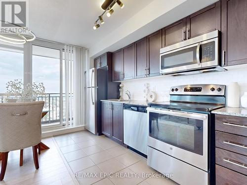 2207 - 830 Lawrence Avenue W, Toronto, ON - Indoor Photo Showing Kitchen With Stainless Steel Kitchen