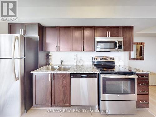 2207 - 830 Lawrence Avenue W, Toronto, ON - Indoor Photo Showing Kitchen With Stainless Steel Kitchen With Double Sink With Upgraded Kitchen