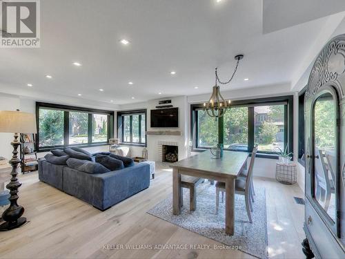 854 Royal York Road, Toronto, ON - Indoor Photo Showing Living Room With Fireplace