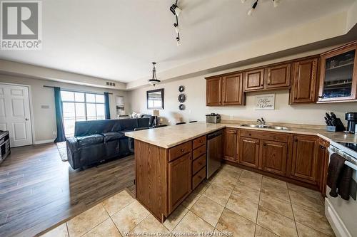 1855 Normandy Unit# 604, Lasalle, ON - Indoor Photo Showing Kitchen With Double Sink