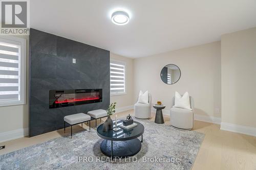 28 Terra Road, Vaughan, ON - Indoor Photo Showing Living Room With Fireplace