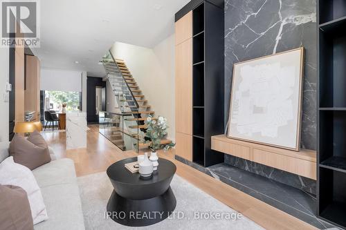 951B Greenwood Avenue, Toronto, ON - Indoor Photo Showing Living Room With Fireplace