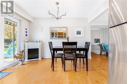 157 Cranbrook Crescent, Sudbury, ON - Indoor Photo Showing Dining Room With Fireplace