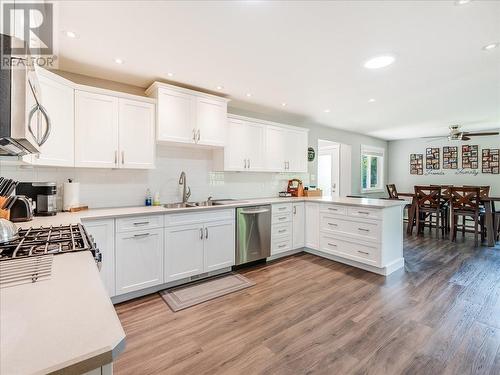 10 Skands Road, Christina Lake, BC - Indoor Photo Showing Kitchen With Double Sink