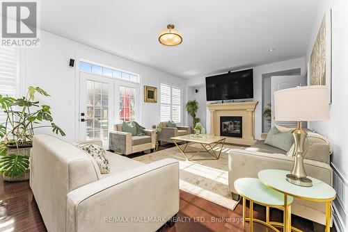 160 Smoothwater Terrace, Markham, ON - Indoor Photo Showing Living Room With Fireplace