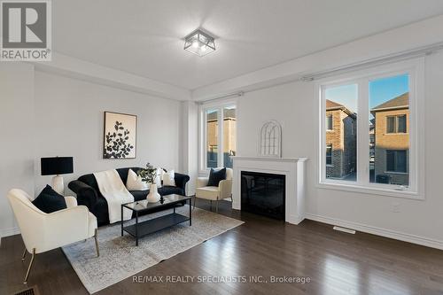 46 Eastman Drive, Brampton, ON - Indoor Photo Showing Living Room With Fireplace